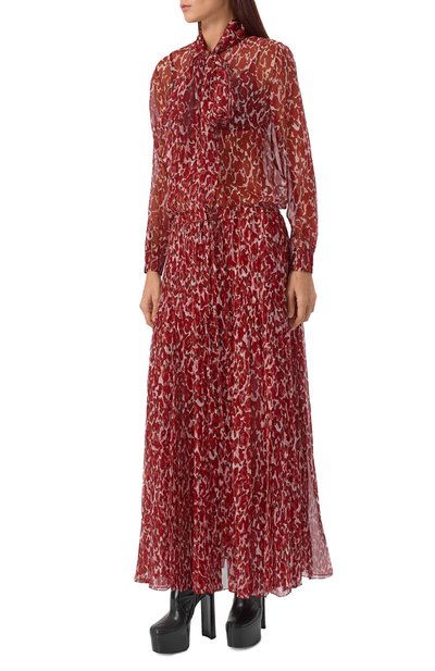 Шелковое платье SAINT LAURENT, арт. 831777/Y4J35, фото 3