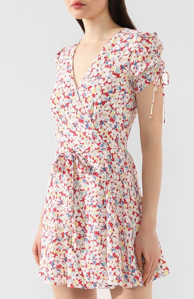 Мини-платье с запахом POLO RALPH LAUREN разноцветного цвета по цене 19600 руб., арт. 211753566, фото 3 Мини-платье с запахом POLO RALPH LAUREN, арт. 211753566, фото 3