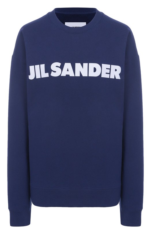 Хлопковый свитшот Jil Sander J53GU0003/J20335 Синий J53GU0003/J20335
