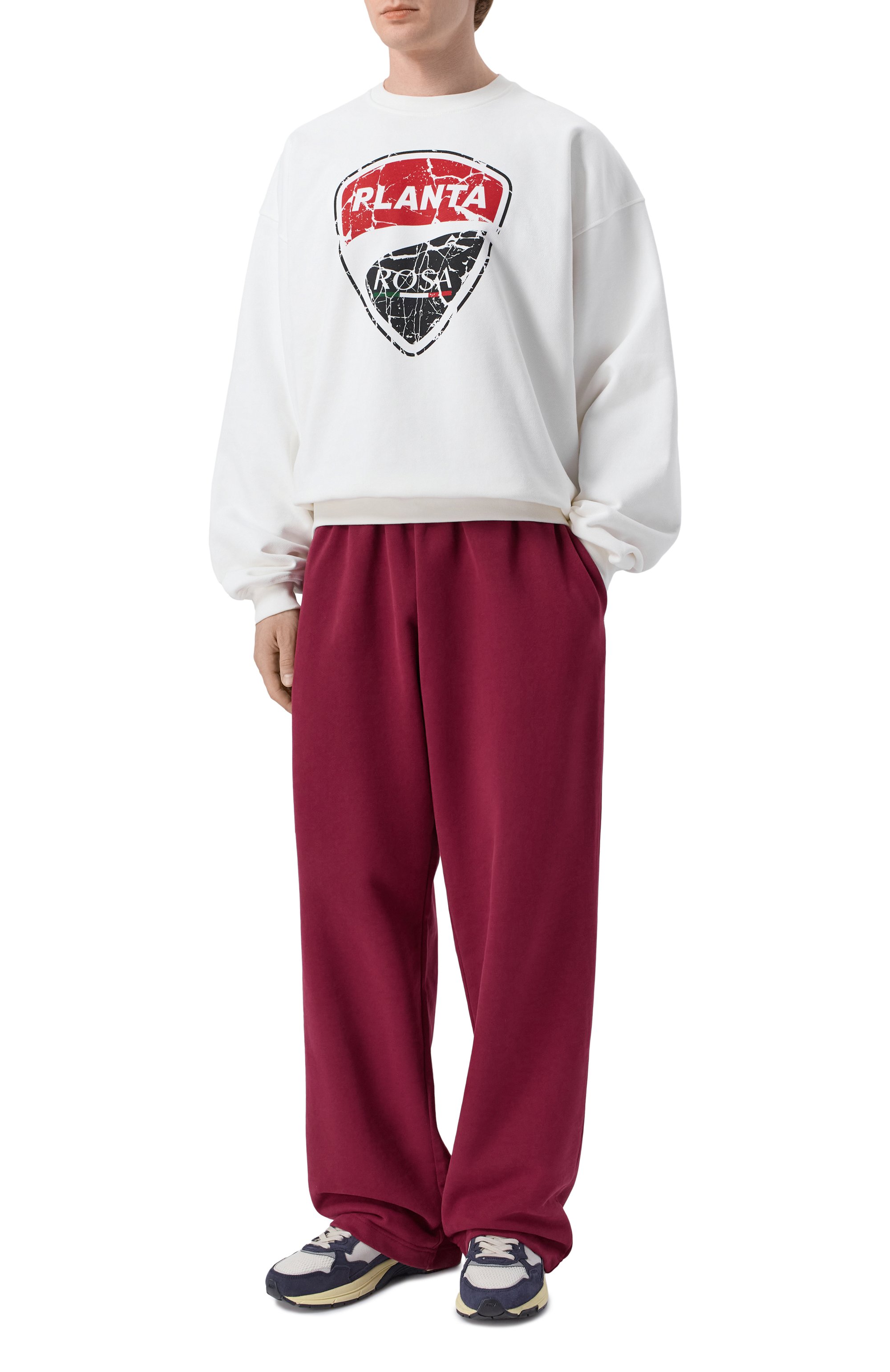 Хлопковый свитшот PLANTA ROSA, арт. PR/SW/RACE/470VELVET, фото 2