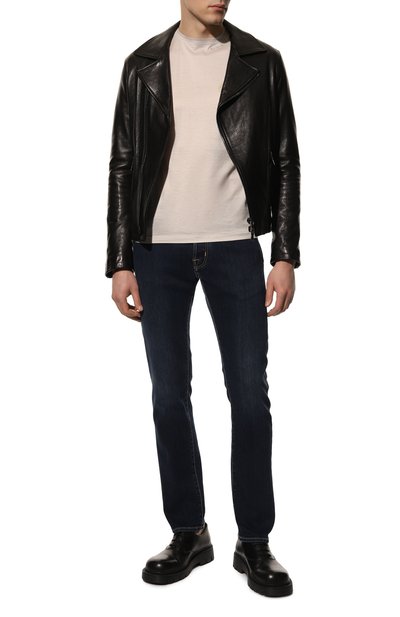 Джинсы JACOB COHEN темно-синего цвета по цене 49700 руб., арт. U Q E04 30 S 3621/419D, фото 2 Джинсы JACOB COHEN, арт. U Q E04 30 S 3621/419D, фото 2