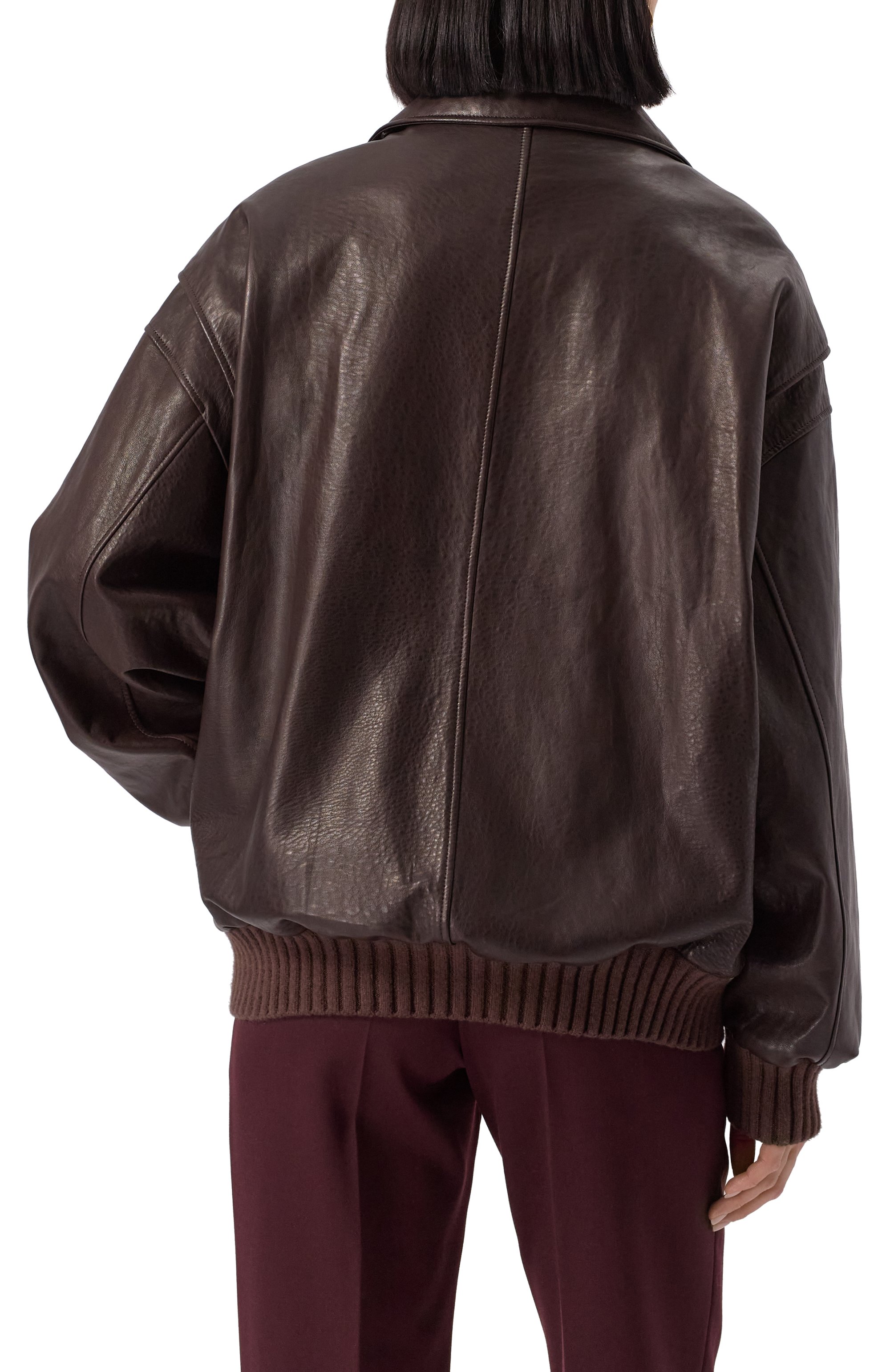 Кожаный бомбер MVST, арт. ZTRBCK-Y307-1/Z2269-1, фото 4