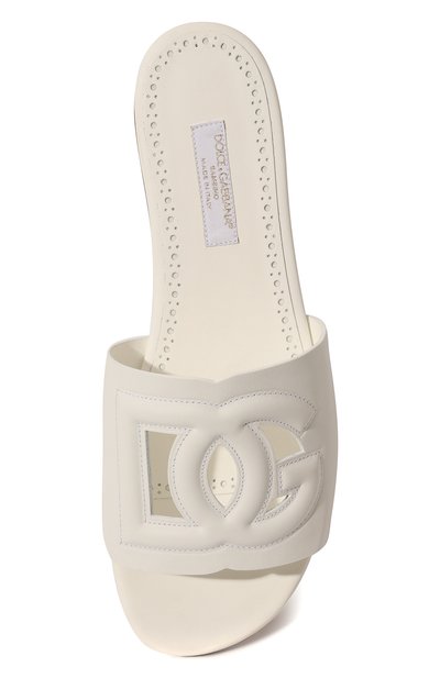 Кожаные шлепанцы DOLCE & GABBANA, арт. D11032/A1735/37-39, фото 4