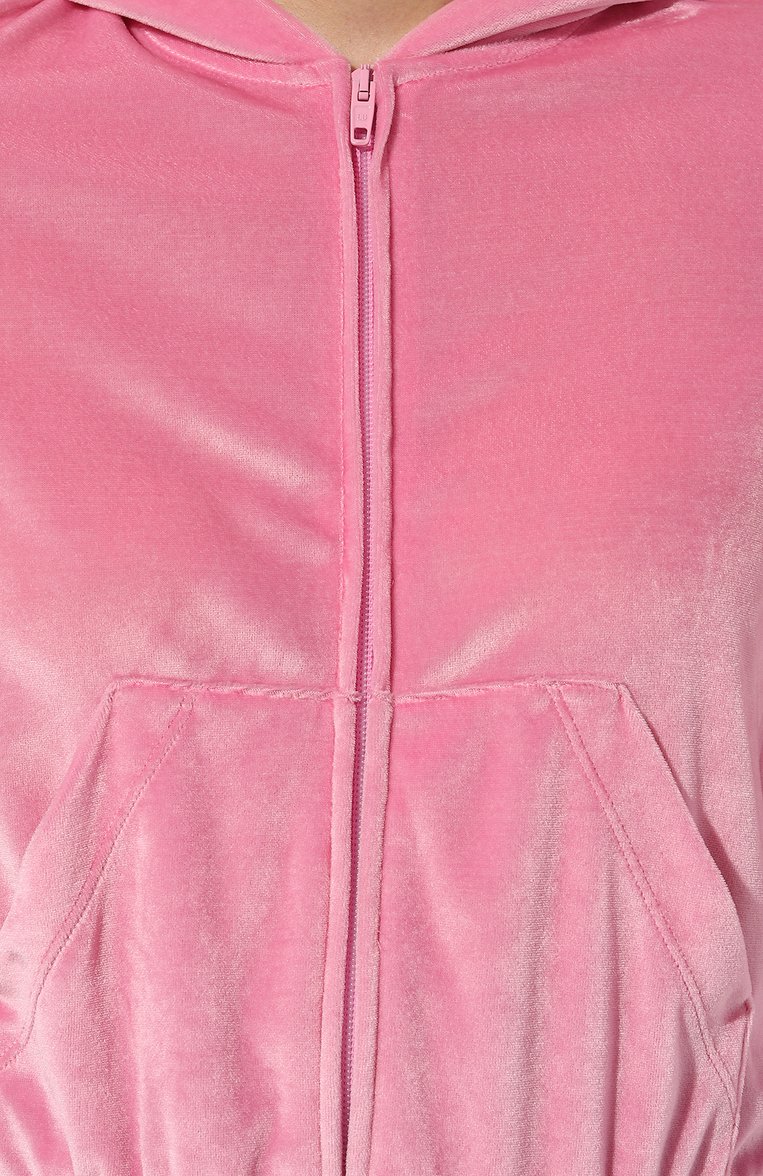 Женский толстовка BALENCIAGA розового цвета, арт. 751792/TM026 | Фото 5 (Длина (для топов): Стандартные; Материал внешний: Синтетический материал; Рукава: Длинные; Стили: Гламурный; Женское Кросс-КТ: Кардиган-одежда)