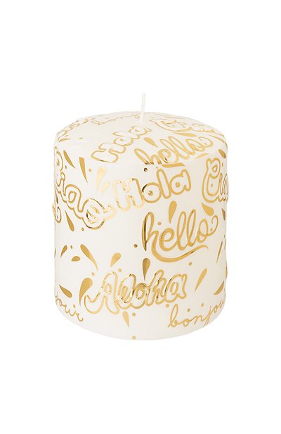 Интерьерная свеча greetings gold (700g) PERNICI, арт. 8001962084796