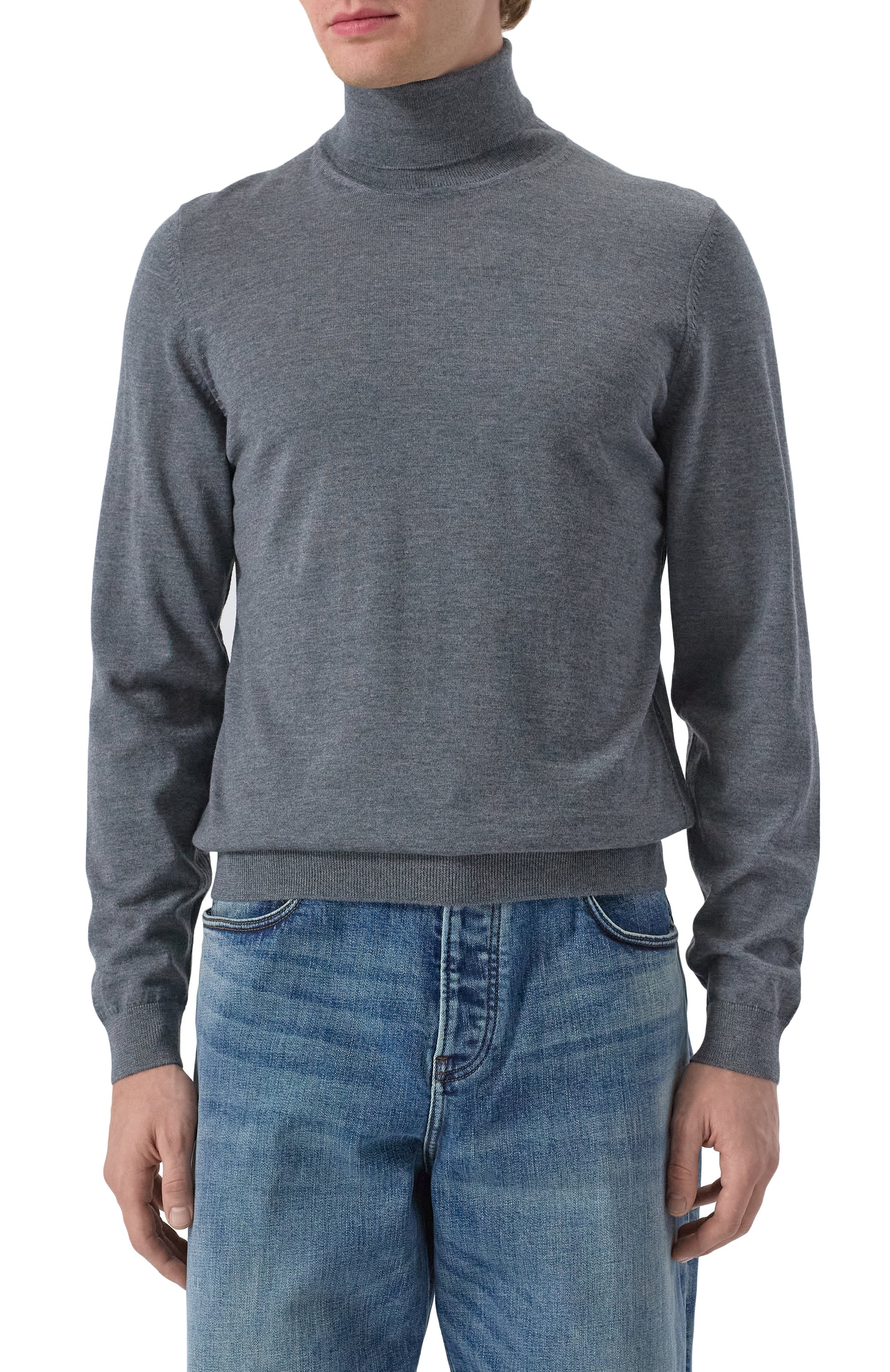 Шерстяная водолазка BOSS, арт. 50468262, фото 3