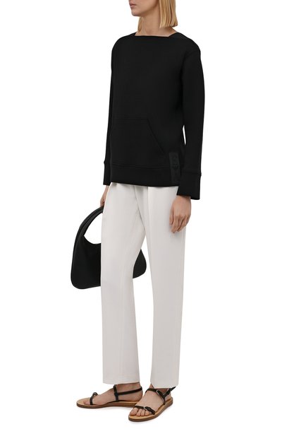 Хлопковый пуловер EMPORIO ARMANI черного цвета по цене 33600 руб., арт. 6K2M6P/1JHSZ, фото 2 Хлопковый пуловер EMPORIO ARMANI, арт. 6K2M6P/1JHSZ, фото 2