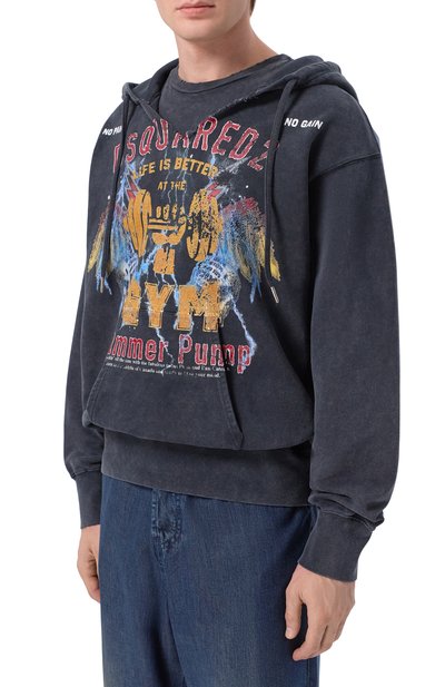 Хлопковое худи DSQUARED2, арт. S74GU0942/D25028, фото 3