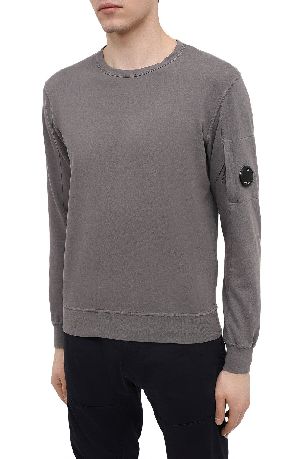 Хлопковый свитшот C.P. COMPANY темно-серого цвета по цене 14100 руб., арт. 10CMSS043A-002246G, фото 3 Хлопковый свитшот C.P. COMPANY, арт. 10CMSS043A-002246G, фото 3