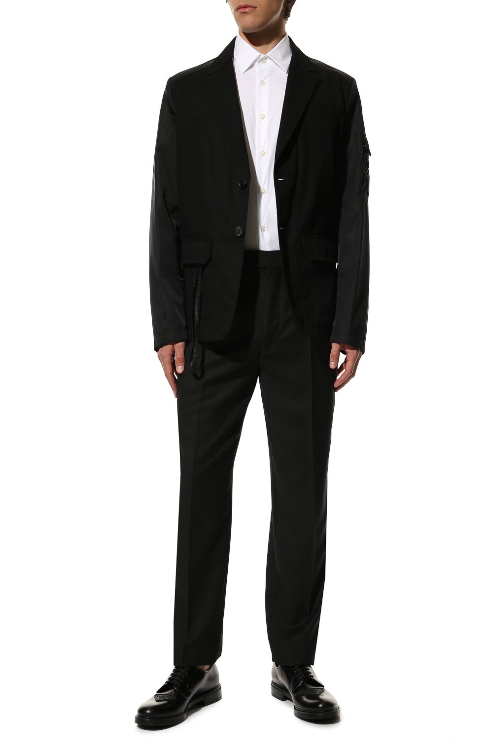 Хлопковая рубашка PRADA белого цвета по цене 65000 руб., арт. UCM608-F62-F0009, фото 2 Хлопковая рубашка PRADA, арт. UCM608-F62-F0009, фото 2