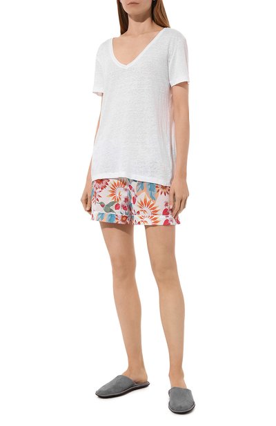 Хлопковые шорты DEREK ROSE белого цвета по цене 13500 руб., арт. 1257-LEDB060, фото 2 Хлопковые шорты DEREK ROSE, арт. 1257-LEDB060, фото 2