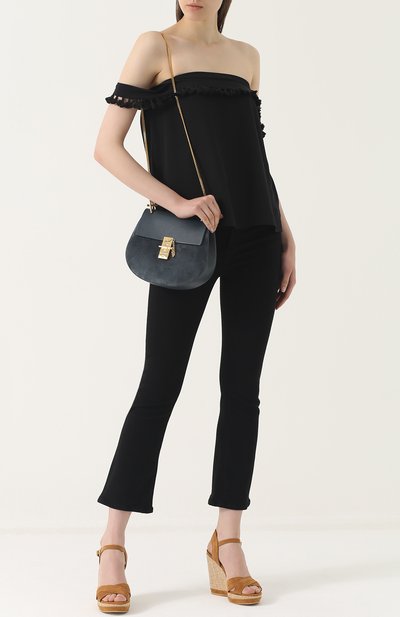 Шелковый топ с открытыми плечами CAMI NYC, арт. CARLY, фото 2