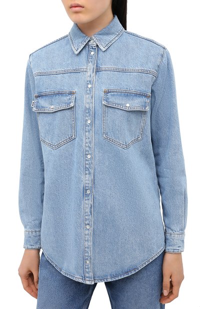 Джинсовая рубашка MSGM, арт. 2943MDE40L 207639, фото 3