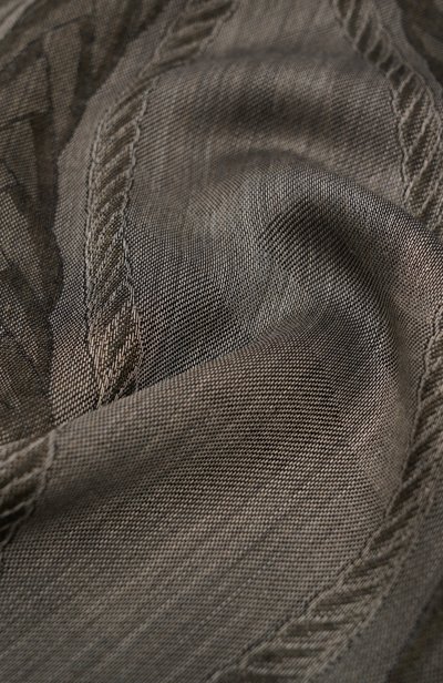 Шаль из шелка и кашемира ELIE SAAB темно-зеленого цвета по цене 82950 руб., арт. 710011821, фото 3 Шаль из шелка и кашемира ELIE SAAB, арт. 710011821, фото 3