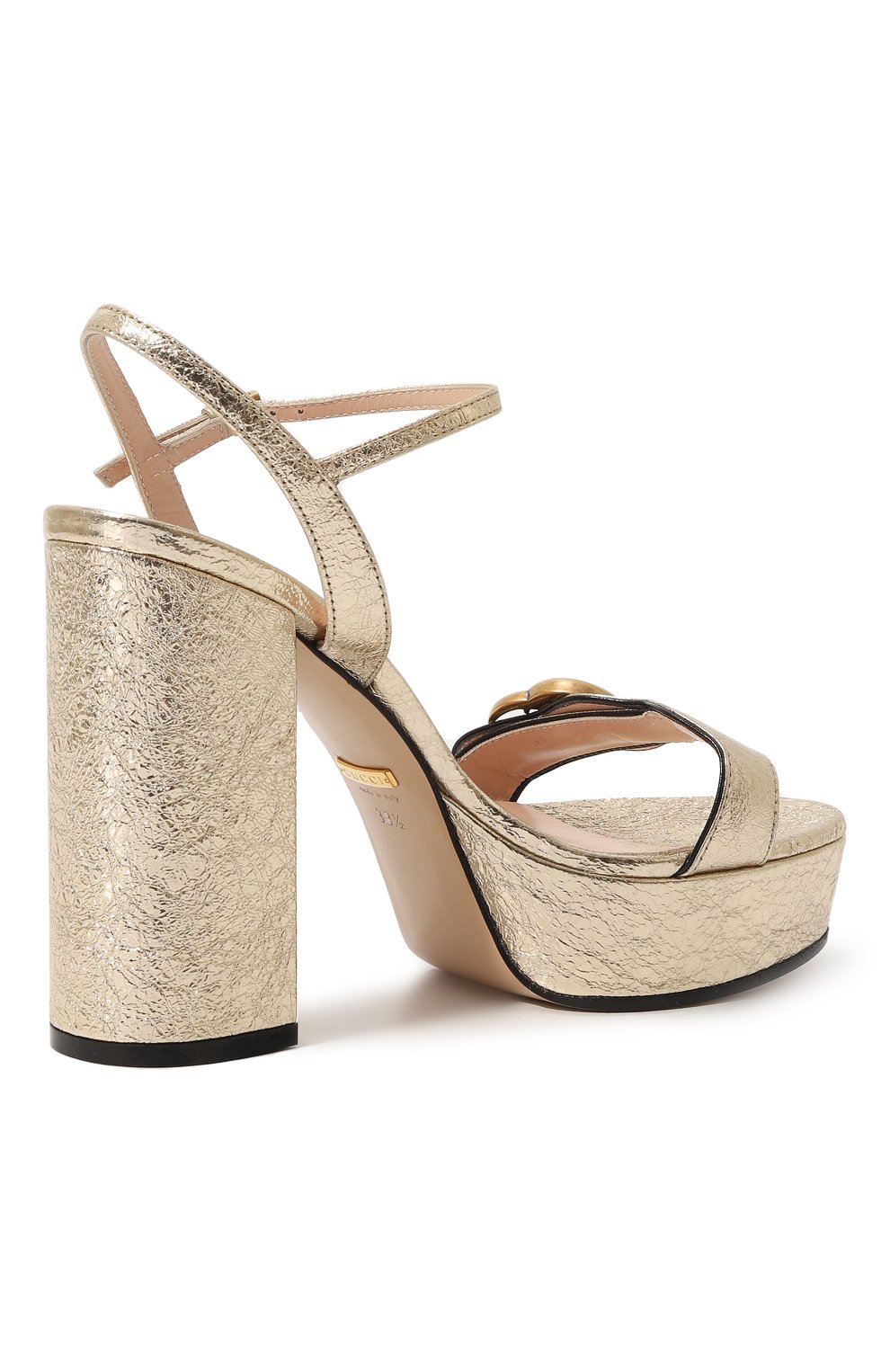 Кожаные босоножки GUCCI, арт. 573021 DKT00, фото 5