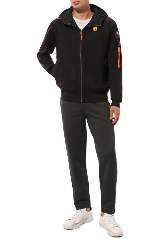 Шерстяная толстовка Parajumpers PMKNRK02 Чёрный  PMKNRK02 Фото 2