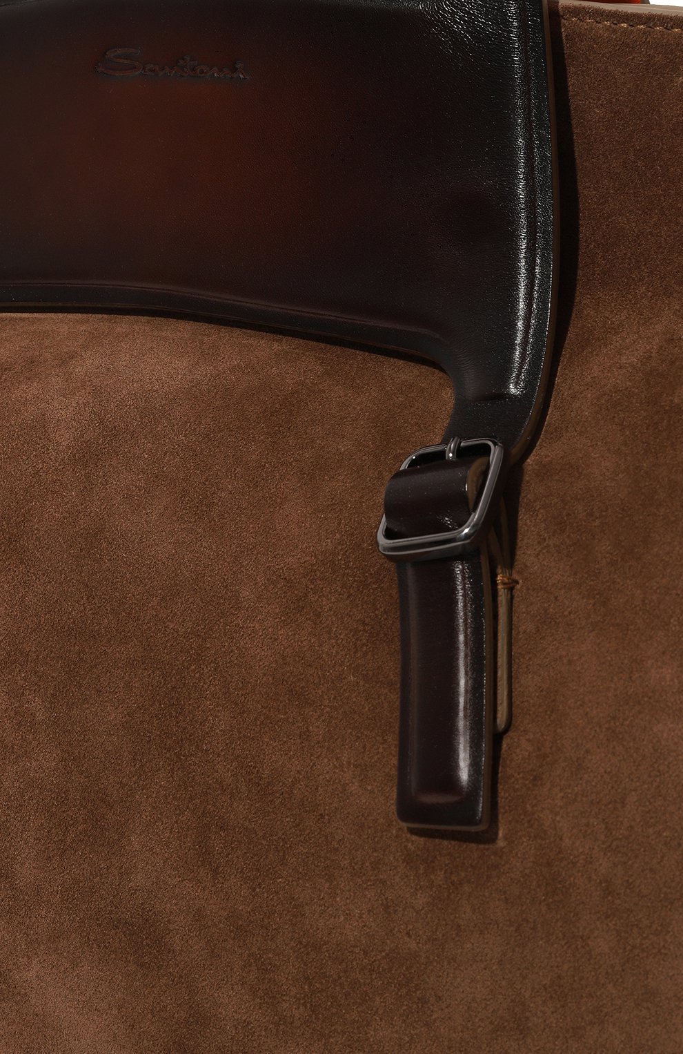 Замшевая дорожная сумка SANTONI, арт. UIBBA2272DB-GSP0S50, фото 3
