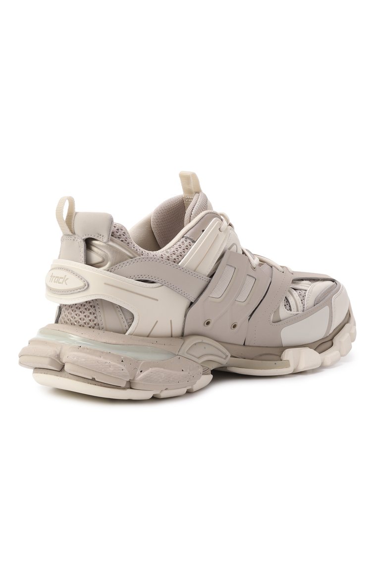Мужские комбинированные кроссовки track BALENCIAGA светло-бежевого цвета, арт. 542023/W3FE4 | Фото 5 (Подошва: Массивная; Материал внешний: Экокожа; Материал внутренний: Текстиль; Кросс-КТ: Низкие; Стили: Гранж; Материал утеплителя: Без утеплителя)