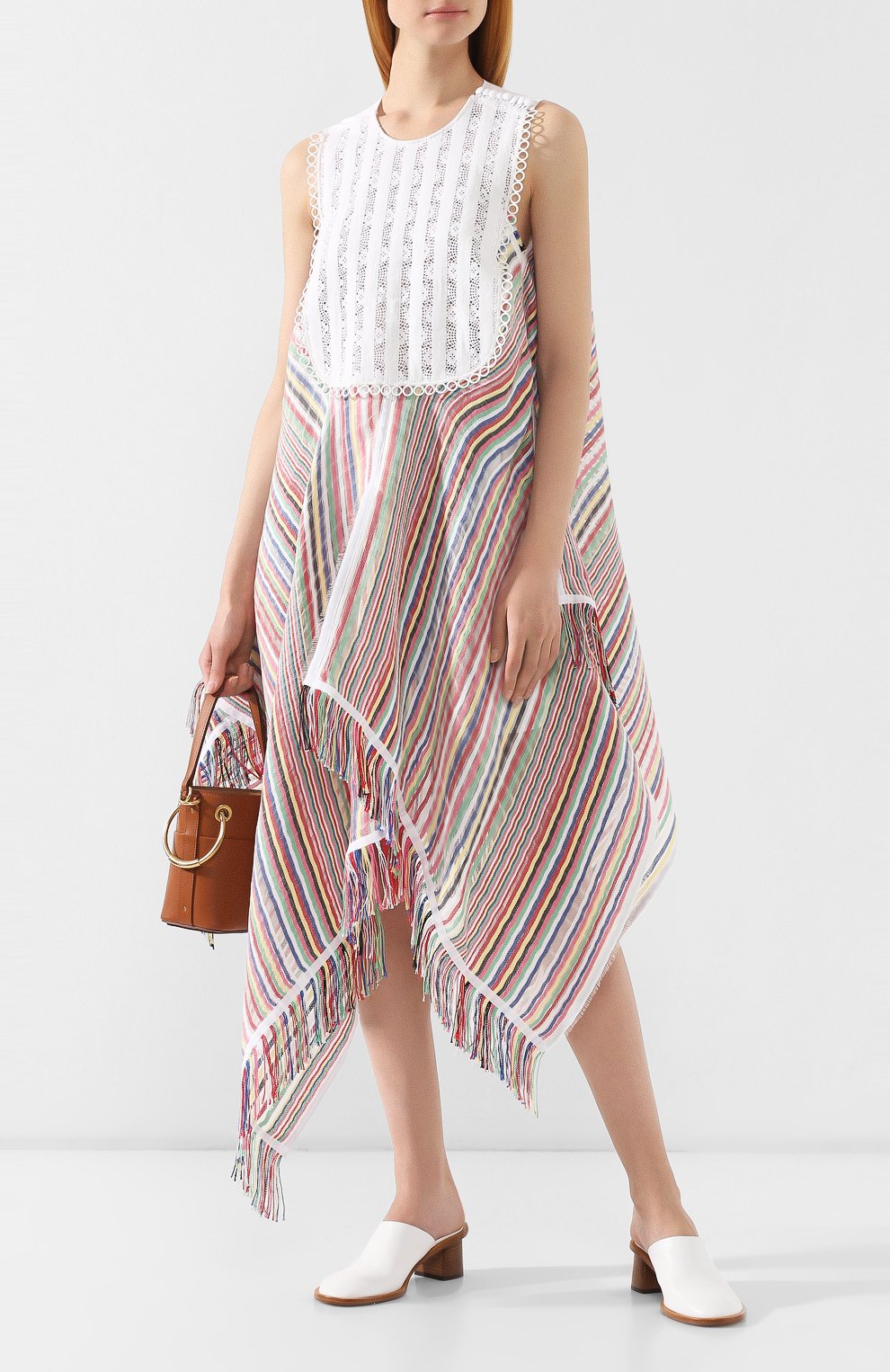 Платье из смеси хлопка и шелка JW ANDERSON, арт. DR11519B 649/000, фото 2