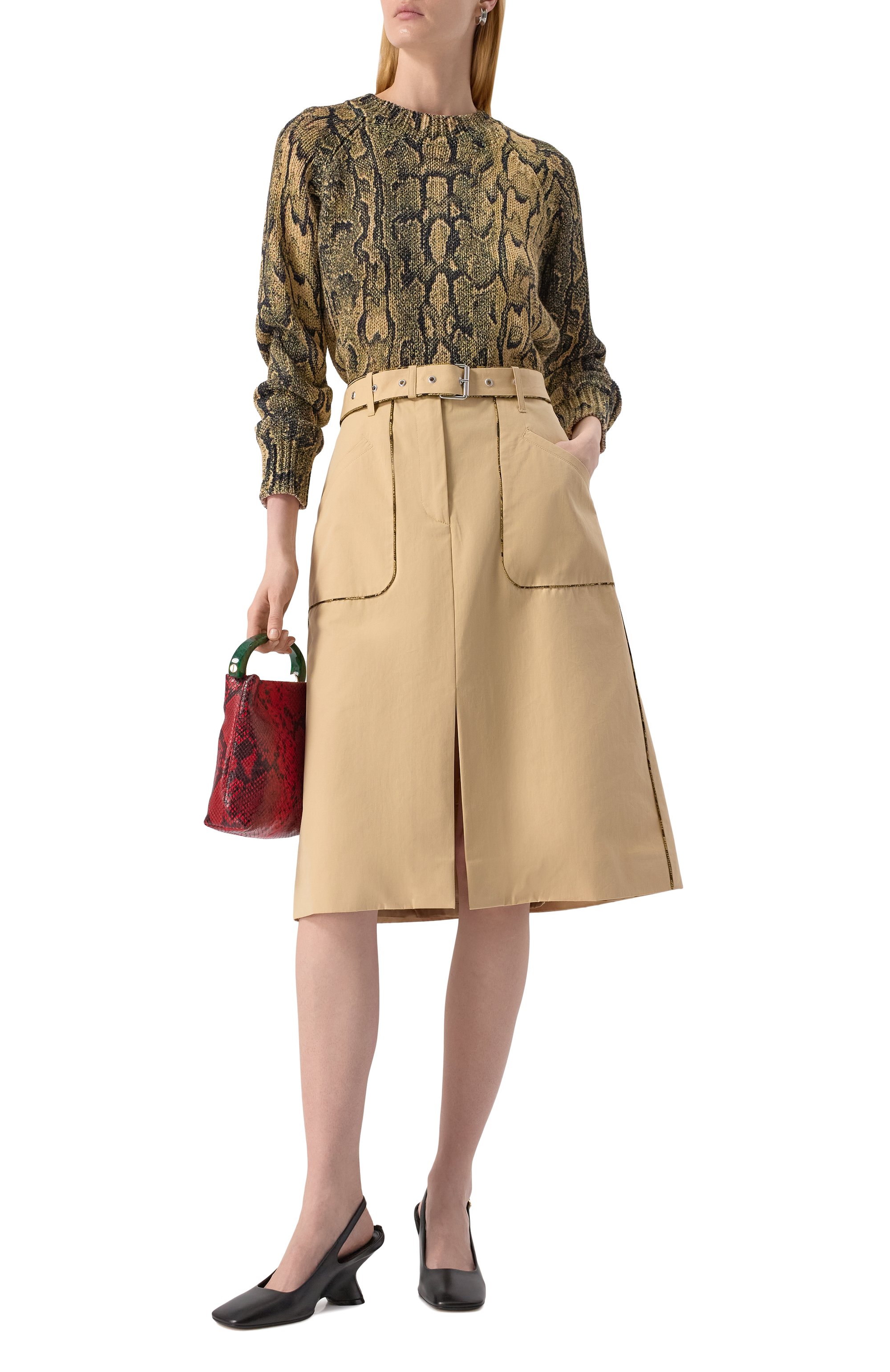 Хлопковая юбка DRIES VAN NOTEN, арт. 251-010809-1449, фото 2