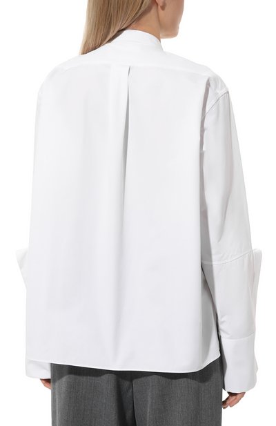 Хлопковая рубашка JIL SANDER белого цвета по цене 109500 руб., арт. J01DL0121/JTN330, фото 4 Хлопковая рубашка JIL SANDER, арт. J01DL0121/JTN330, фото 4