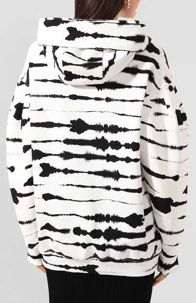 Хлопковое худи BURBERRY черно-белого цвета по цене 132000 руб., арт. 4563984, фото 4 Хлопковое худи BURBERRY, арт. 4563984, фото 4