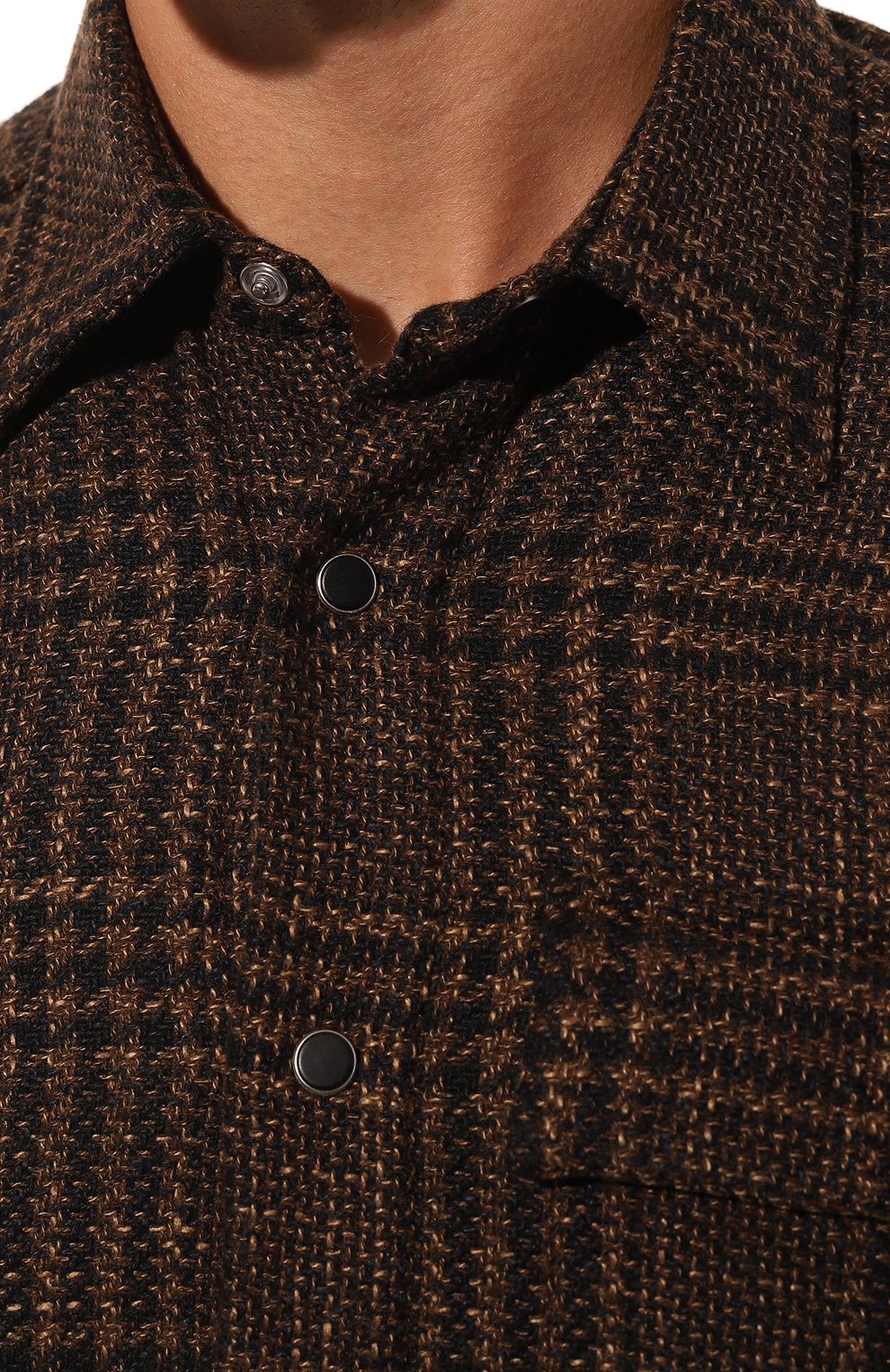 Рубашка из шерсти и шелка KITON, арт. UMCBUBAK0169E18, фото 5