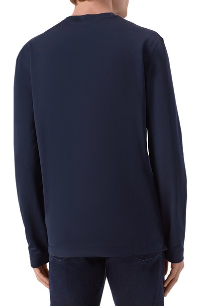 Лонгслив BOSS темно-синего цвета по цене 17950 руб., арт. 50554524, фото 4 Лонгслив BOSS, арт. 50554524, фото 4