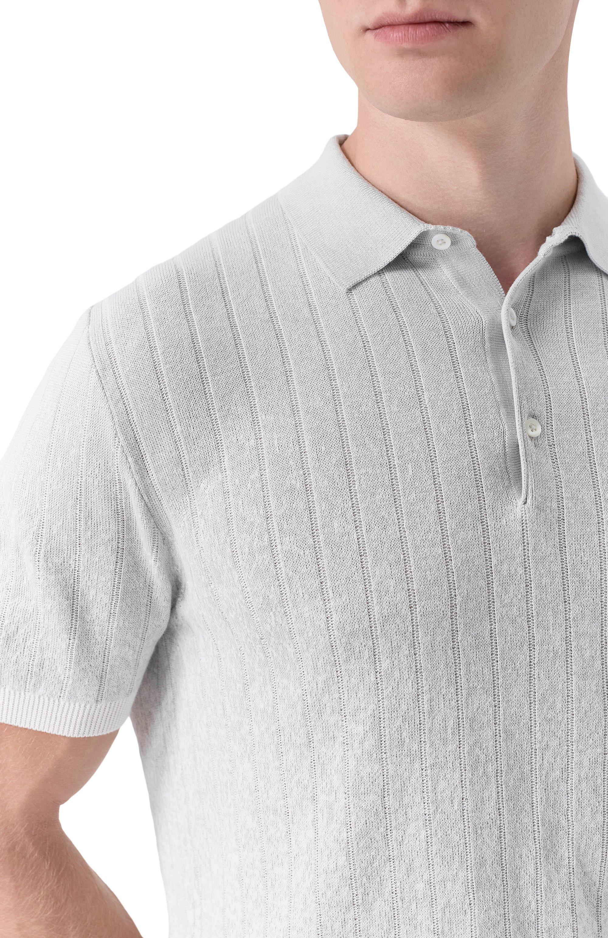 Поло из хлопка и шелка CORNELIANI, арт. 27M551/2725100, фото 5