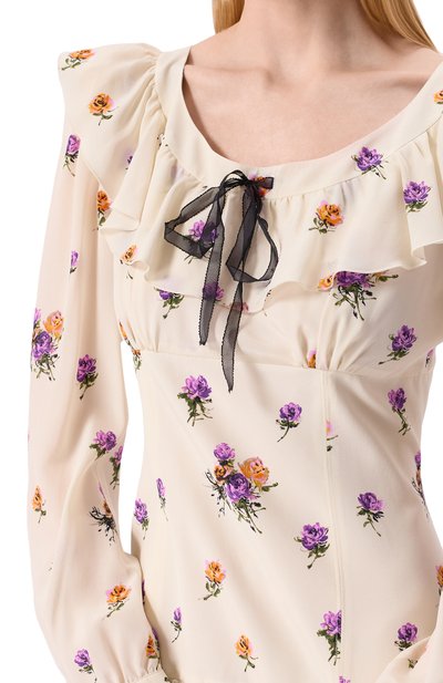 Шелковое платье ALESSANDRA RICH, арт. FABX4037-F4466, фото 5