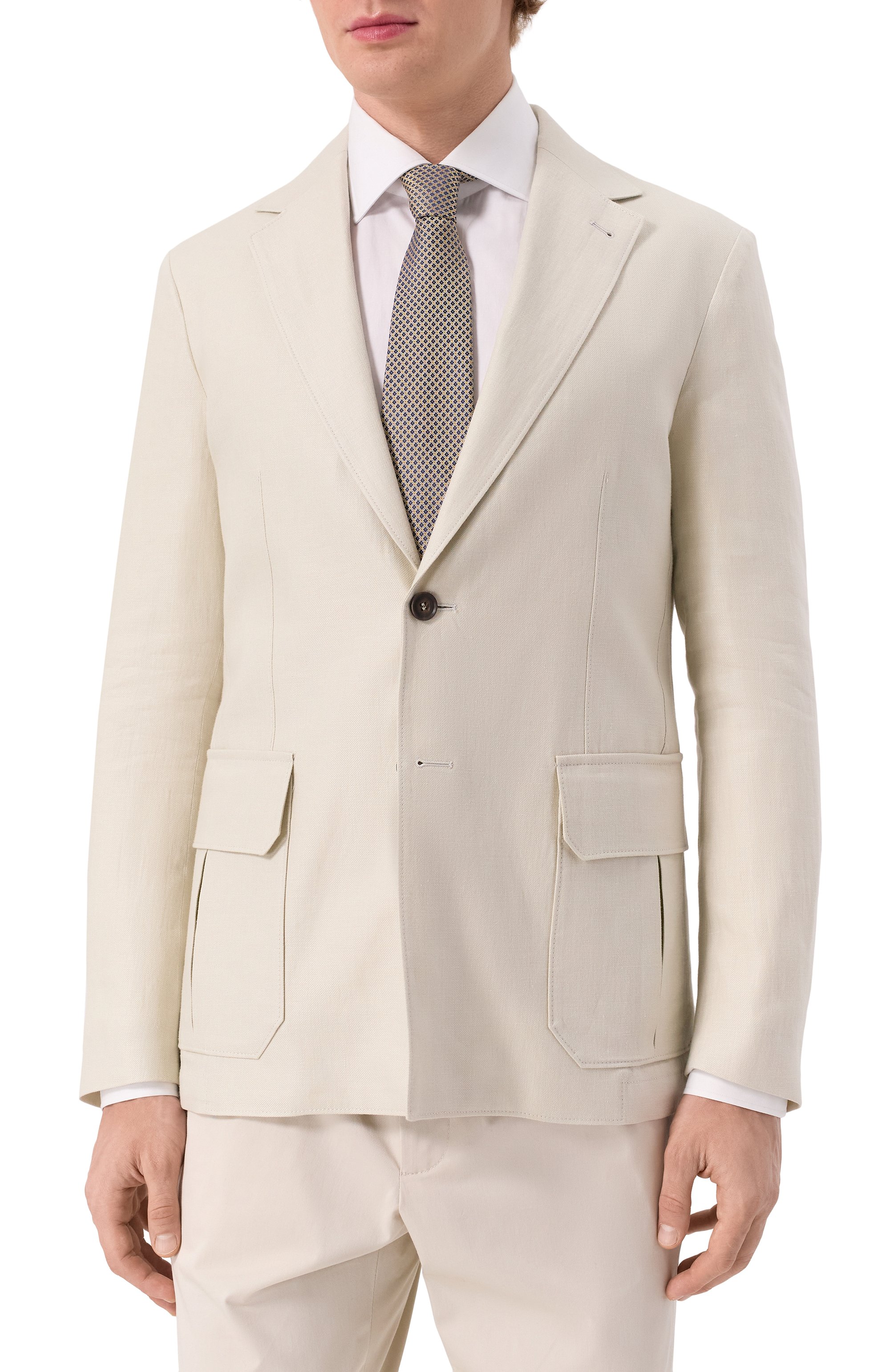 Льняной пиджак CORNELIANI, арт. 25X591-2514108, фото 5