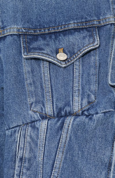 Джинсовая куртка с потертостями и накладными карманами BALENCIAGA, арт. 529175/TSB06, фото 5