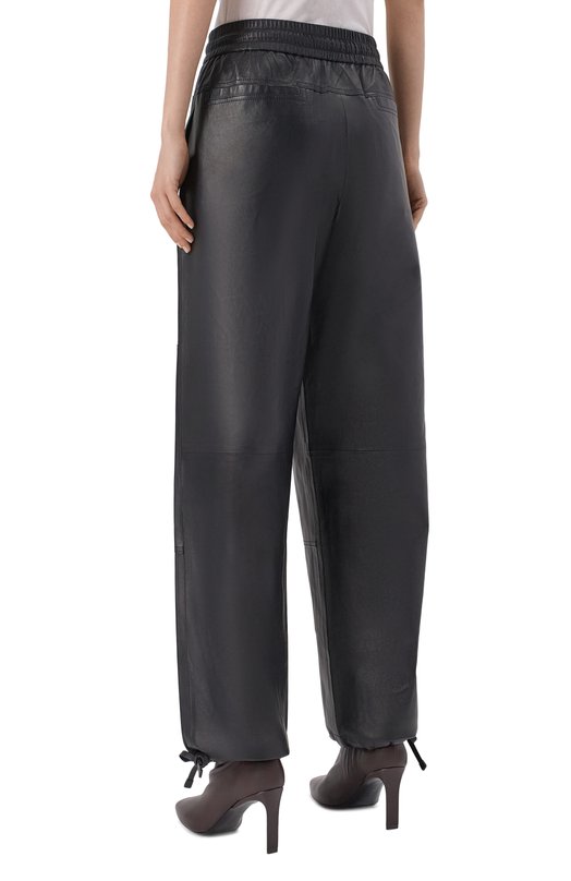 Кожаные брюки Jil Sander J02KA0340/J07187 Чёрный  J02KA0340/J07187 Фото 4