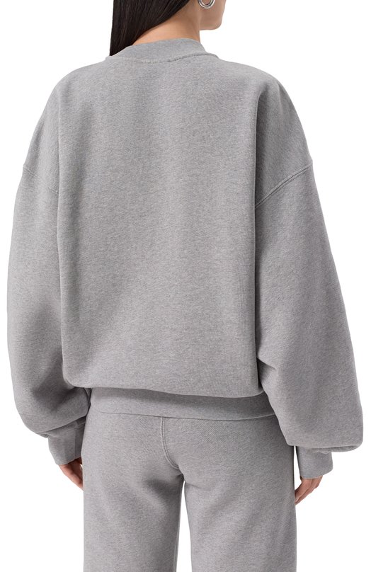 Хлопковый свитшот Off-White 0WBA075S25FLE004 Серый  0WBA075S25FLE004 Фото 4