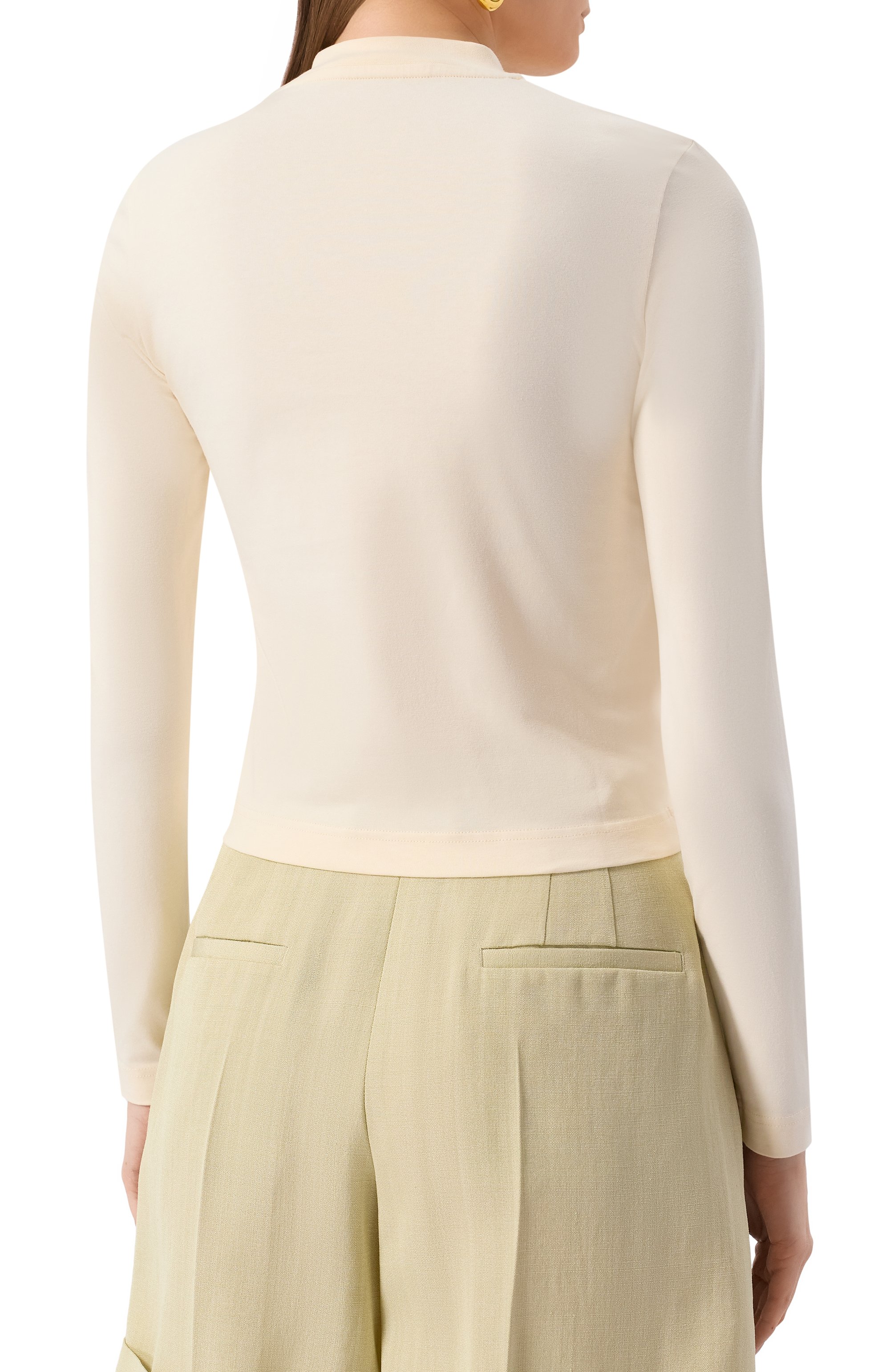 Хлопковый лонгслив JACQUEMUS, арт. 24E241JS155, фото 4