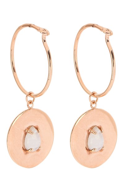 Серьги с голубым агатом: овен MOONKA, арт. in-er-agt, фото 3