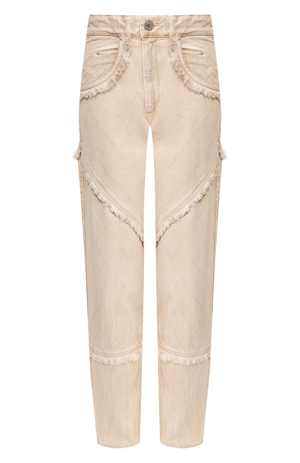 Джинсы ISABEL MARANT бежевого цвета по цене 29550 руб., арт. PA1468-19H022I/D0RSYS, фото 1 Джинсы ISABEL MARANT, арт. PA1468-19H022I/D0RSYS, фото 1
