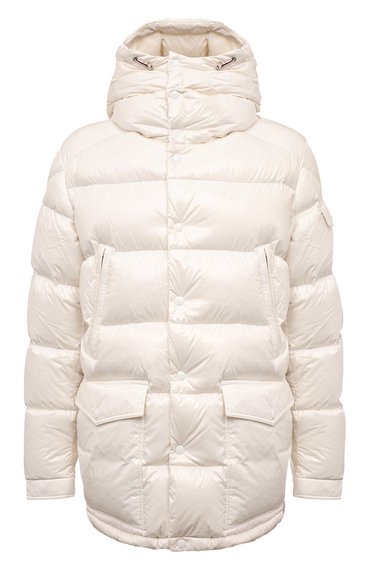 Мужская пуховик chiablese MONCLER белого цвета, арт. 1C000-06-5963V | Фото 1 (Драгоценные камни: Проставлено; Длина (верхняя одежда): До середины бедра; Рукава: Длинные; Материал подклада: Синтетический материал; Материал сплава: Проставлено; Материал внешний: Синтетический материал; Материал утеплителя: Пух и перо; Стили: Кэжуэл; Мужское Кросс-КТ: пуховик-короткий)