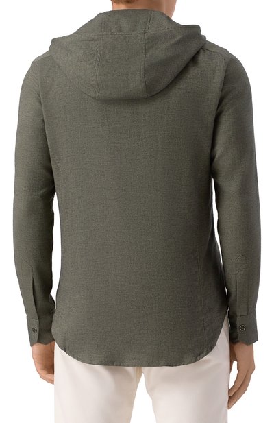 Рубашка из хлопка и лиоцелла KITON, арт. UMCMARH0944007, фото 4