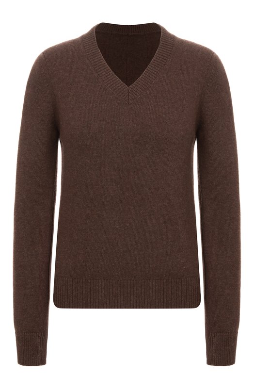 Шерстяной пуловер MM6 S62HN0007/M13187 Коричневый S62HN0007/M13187