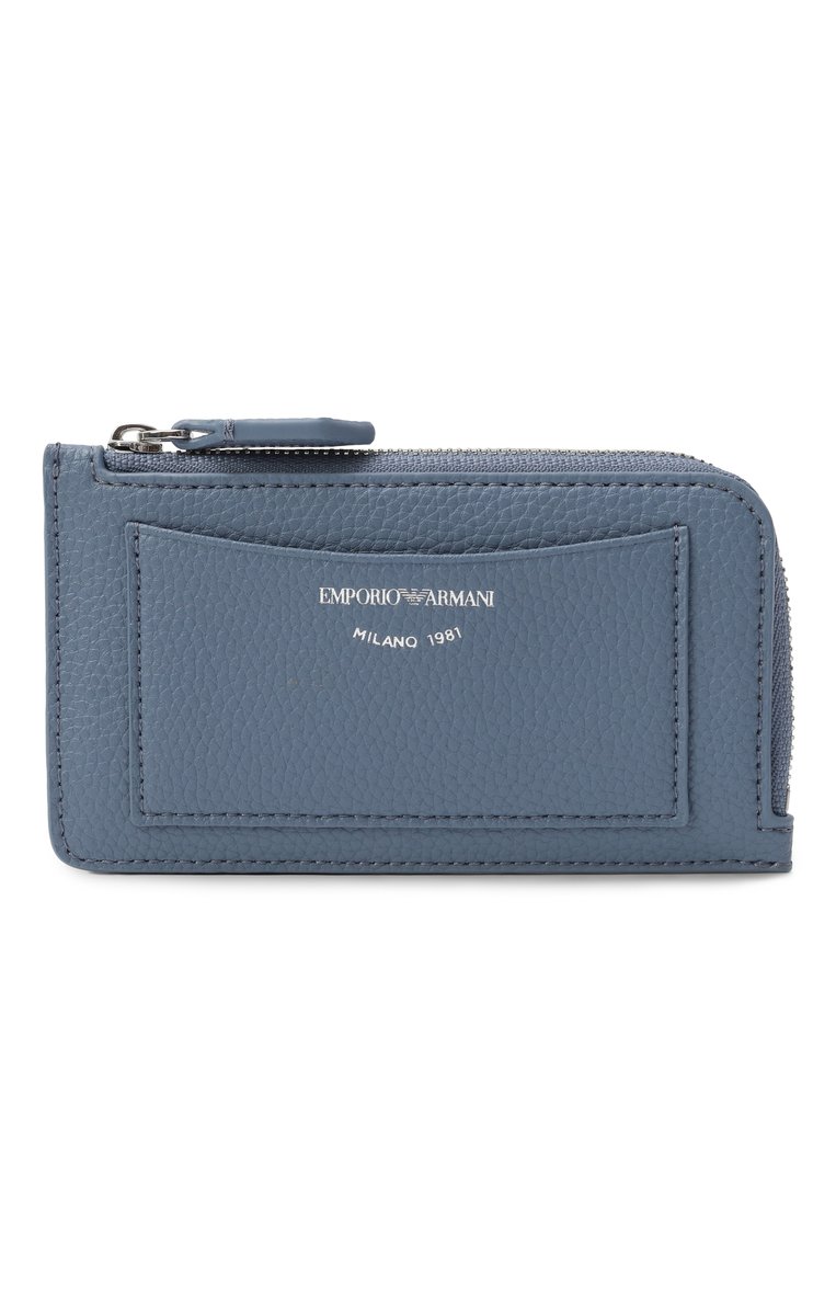Женский футляр для кредитных карт myea EMPORIO ARMANI голубого цвета, арт. EW000367/AF11953 | Фото 1 (Нос: Не проставлено; Материал: Пластик)