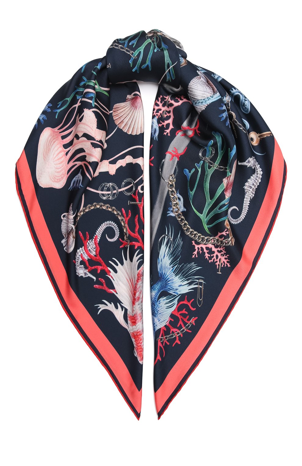 Шелковый платок ALEXANDER MCQUEEN, арт. 685002/3001Q, фото 1