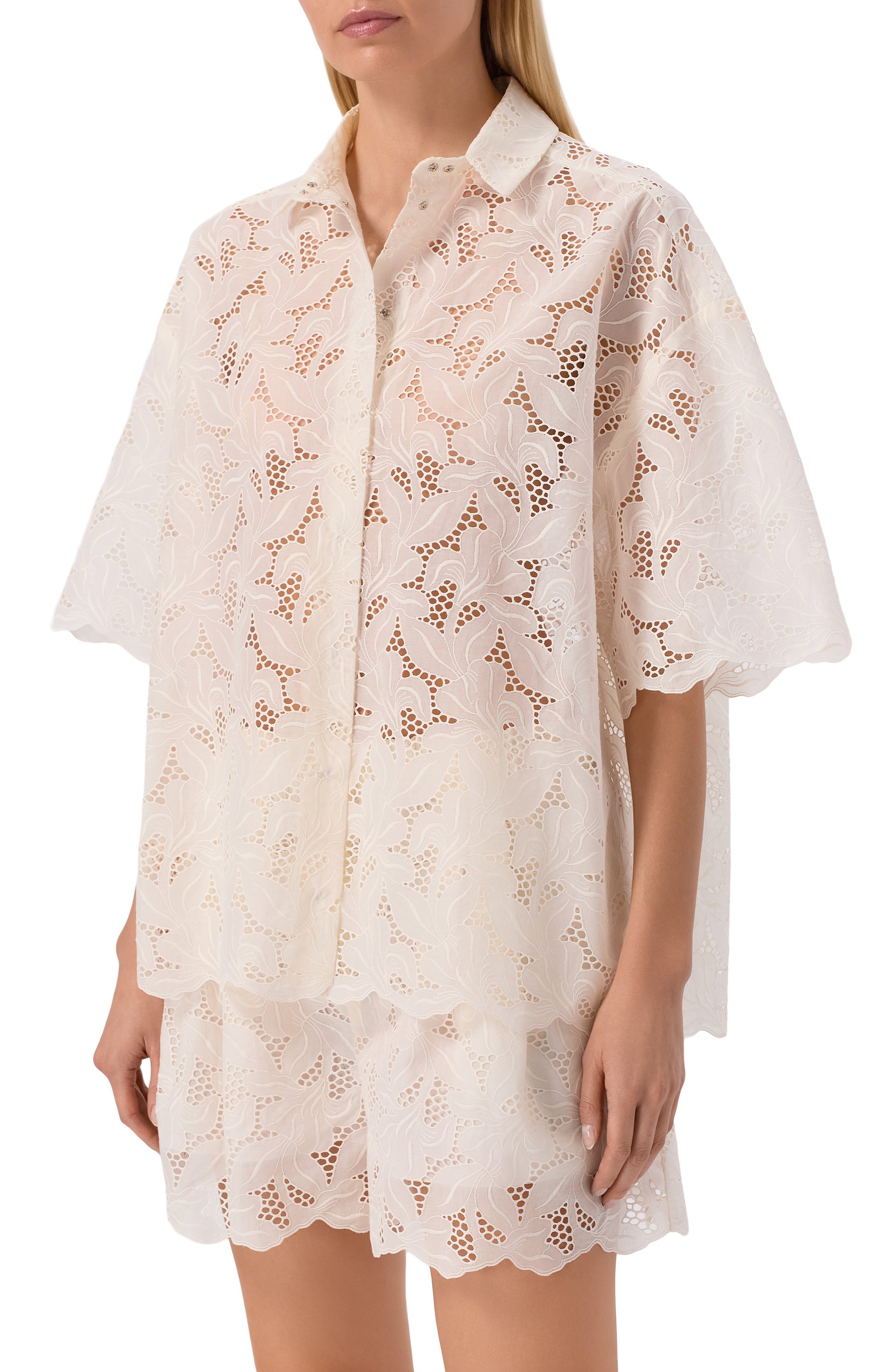 Хлопковая рубашка VIKA GAZINSKAYA, арт. SS26-12247, фото 3