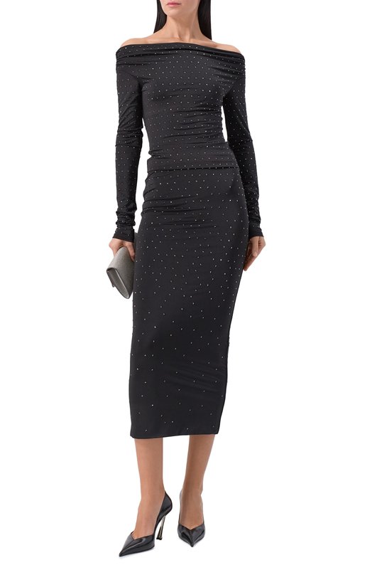 Юбка с отделкой стразами The Andamane TM180315A/TJP185 Чёрный  TM180315A/TJP185 Фото 2