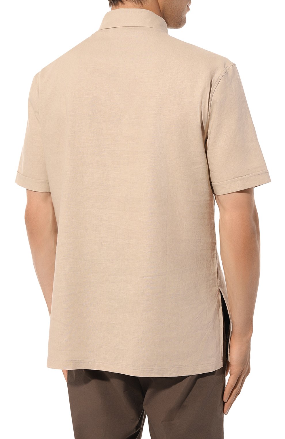 Рубашка изо льна и вискозы EMPORIO ARMANI, арт. 211861/3R467, фото 4