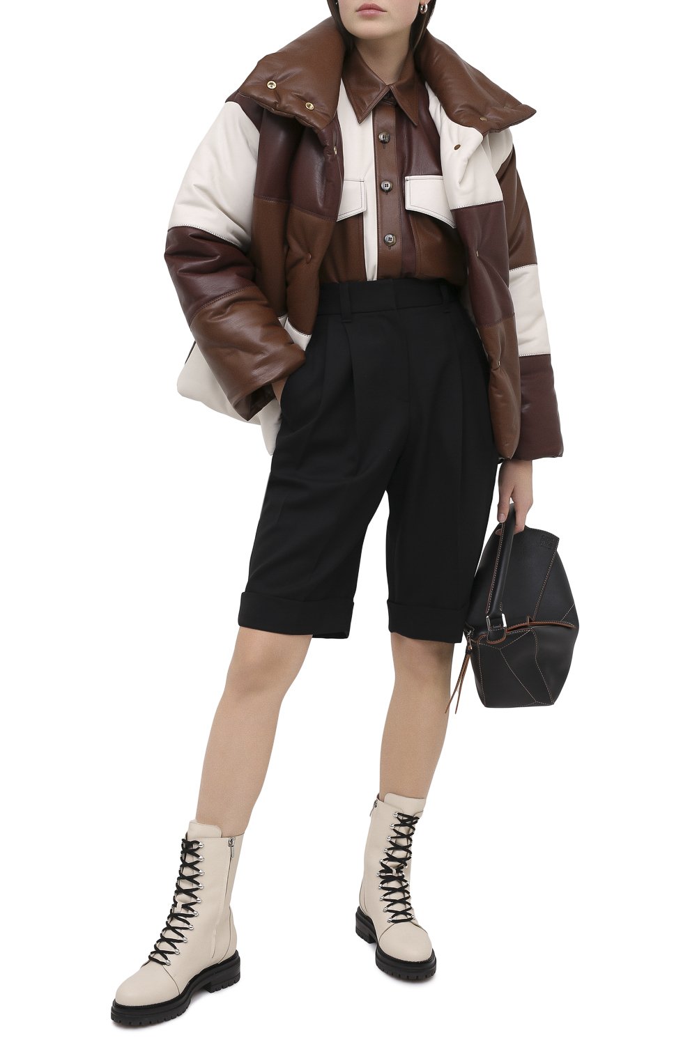 Куртка NANUSHKA, арт. HIDE_BR0WN PATCH_VEGAN LEATHER, фото 2