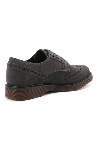 Замшевые дерби с брогированием MONTELPARE TRADITION, арт. MT19002/CR0STA/36-41, фото 3