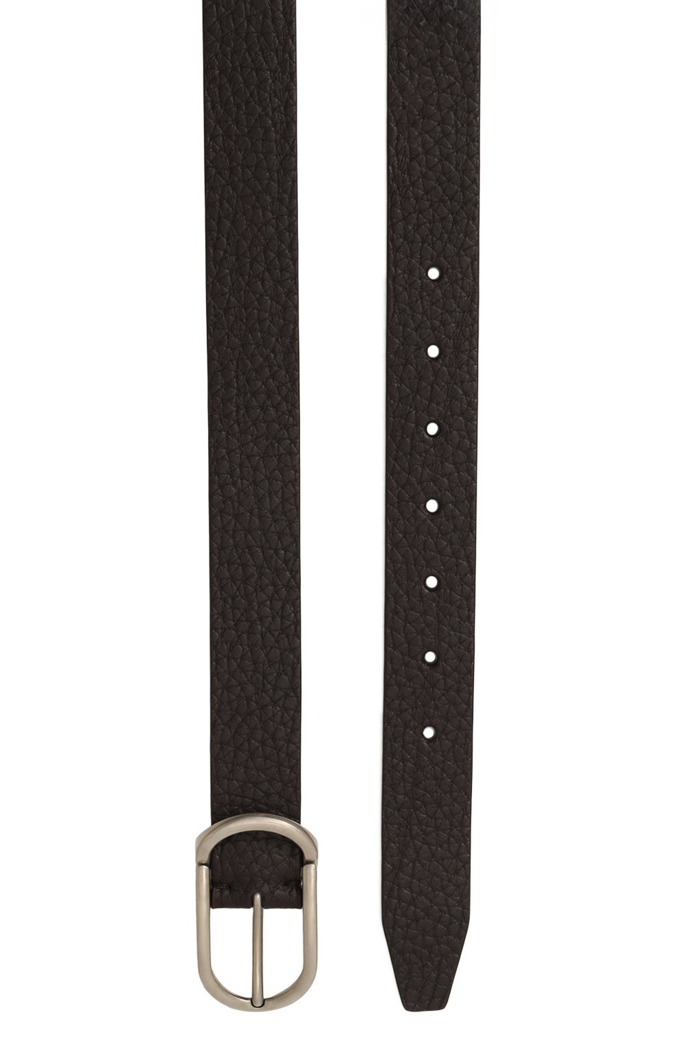 Кожаный ремень BRUNELLO CUCINELLI темно-коричневого цвета по цене 69950 руб., арт. MAUAG333, фото 3 Кожаный ремень BRUNELLO CUCINELLI, арт. MAUAG333, фото 3