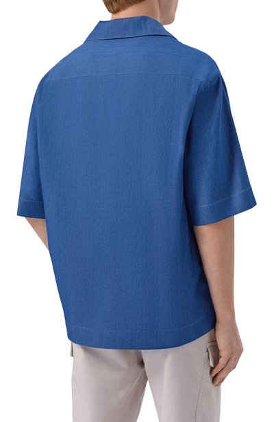 Хлопковая рубашка KITON, арт. UMC028H09696, фото 4