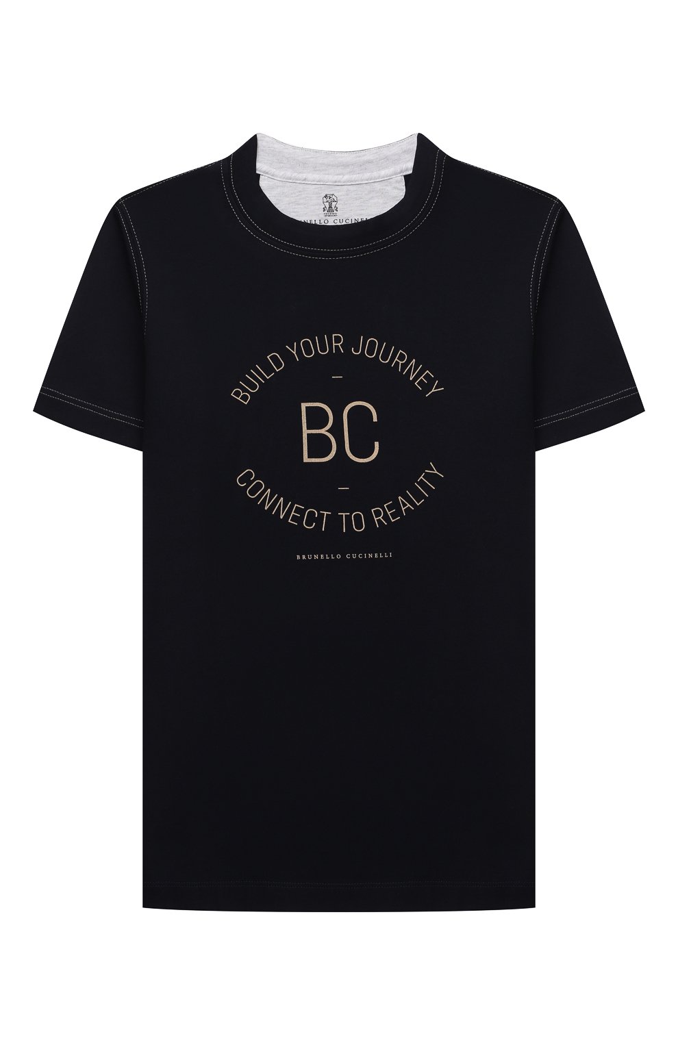 Хлопковая футболка BRUNELLO CUCINELLI, арт. BE857T114C, фото 1